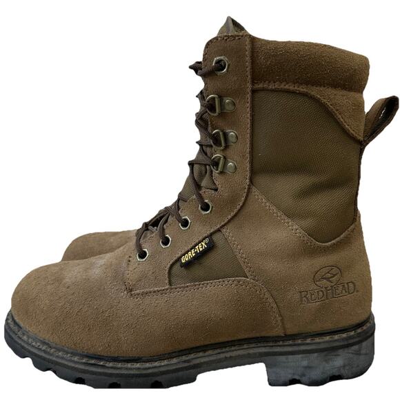Men\'s Size 8.5mRedhead Leather Mid Calf 600 Gram Thinsulate Gore-Tex Vibram Boot